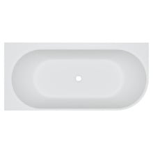 Matta 1750mm Gloss White Solid Surface Corner Bath